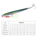 1pcs 2021 Metal jig bait weight 7g-60g trolling hard bait bass fishing tackle trout diving bait diving bait