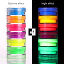 12 Boxes/Set Lasting Neon Phosphor UV Reactive Fluorenscence Sugar Nail Powder Pigment Dust Glitters Powder Decorations