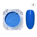 12 Boxes/Set Lasting Neon Phosphor UV Reactive Fluorenscence Sugar Nail Powder Pigment Dust Glitters Powder Decorations