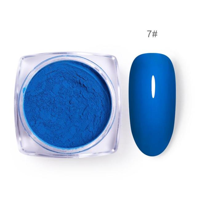 12 Boxes/Set Lasting Neon Phosphor UV Reactive Fluorenscence Sugar Nail Powder Pigment Dust Glitters Powder Decorations