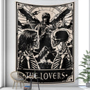 Tarot card psychedelic scene home decoration art tapestry hippie bohemian decoration divination wall hanging sheets