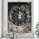 Tarot card psychedelic scene home decoration art tapestry hippie bohemian decoration divination wall hanging sheets