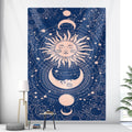 Tarot card psychedelic scene home decoration art tapestry hippie bohemian decoration divination wall hanging sheets