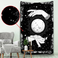 Tarot card psychedelic scene home decoration art tapestry hippie bohemian decoration divination wall hanging sheets
