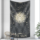Tarot card psychedelic scene home decoration art tapestry hippie bohemian decoration divination wall hanging sheets