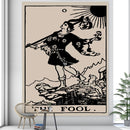 Tarot card psychedelic scene home decoration art tapestry hippie bohemian decoration divination wall hanging sheets