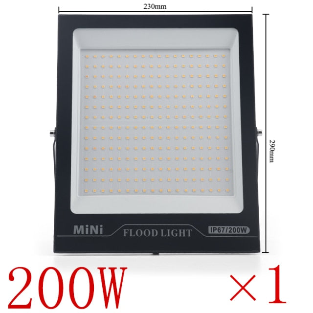LED FloodLight IP67 Waterproof 220V 10W 20W 30W 50W 100W 150W 200w Outdoor Garden Projector Lighting Spotlight Wall Flood Lights