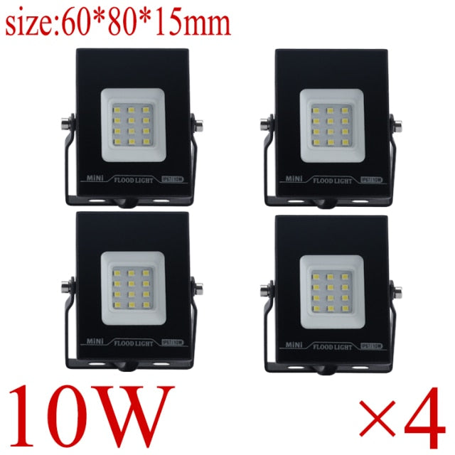 LED FloodLight IP67 Waterproof 220V 10W 20W 30W 50W 100W 150W 200w Outdoor Garden Projector Lighting Spotlight Wall Flood Lights