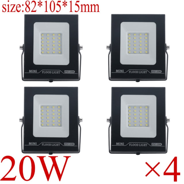 LED FloodLight IP67 Waterproof 220V 10W 20W 30W 50W 100W 150W 200w Outdoor Garden Projector Lighting Spotlight Wall Flood Lights