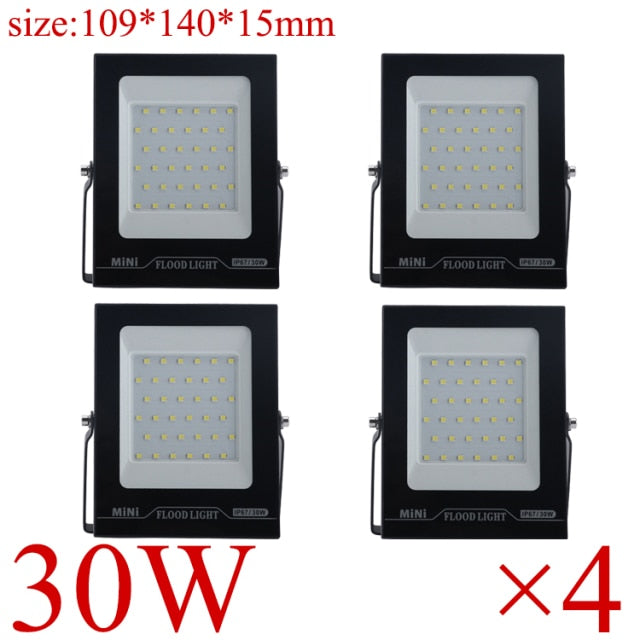 LED FloodLight IP67 Waterproof 220V 10W 20W 30W 50W 100W 150W 200w Outdoor Garden Projector Lighting Spotlight Wall Flood Lights