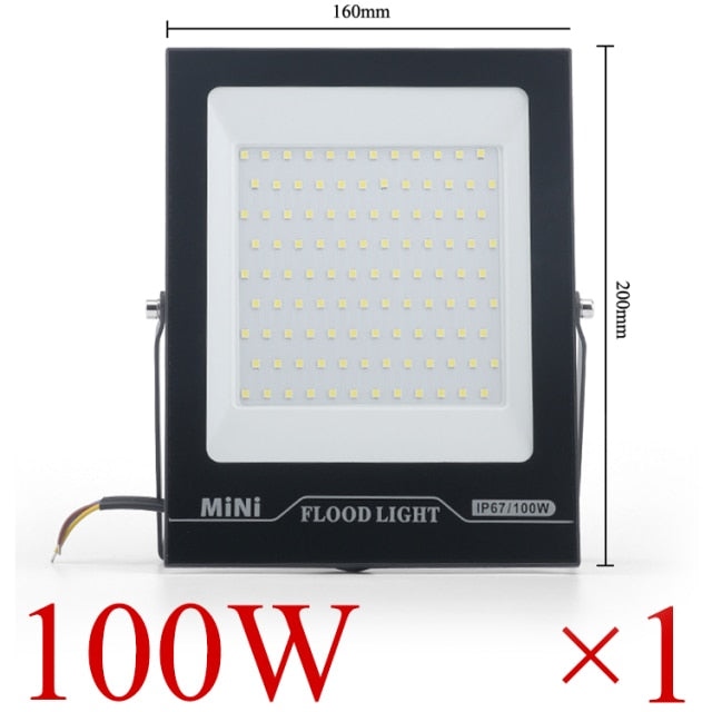 LED FloodLight IP67 Waterproof 220V 10W 20W 30W 50W 100W 150W 200w Outdoor Garden Projector Lighting Spotlight Wall Flood Lights