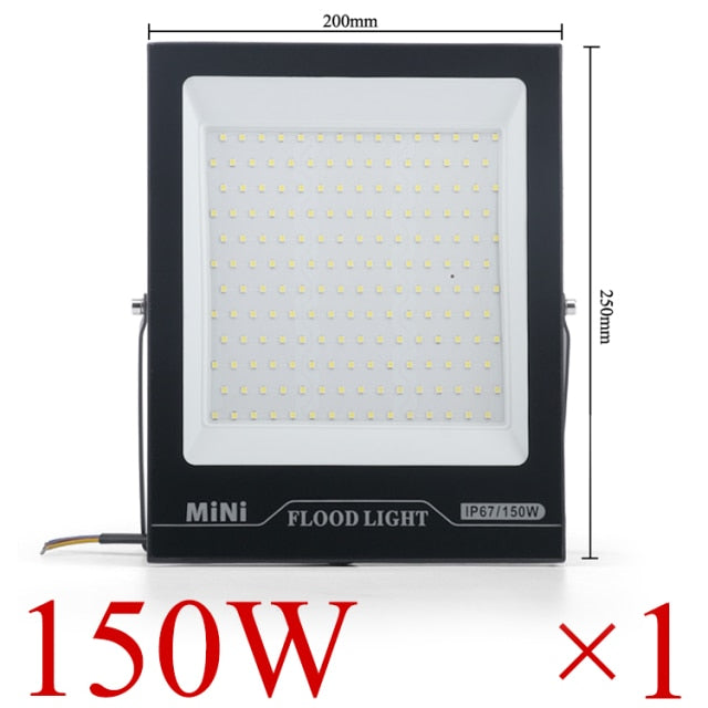 LED FloodLight IP67 Waterproof 220V 10W 20W 30W 50W 100W 150W 200w Outdoor Garden Projector Lighting Spotlight Wall Flood Lights