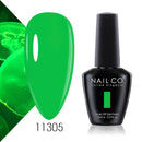 NAILCO 15ml Summer Obvious Fresh Fluorescence Color Series Gel Nail Polish Design Nail Art Glitter Manicure Set UV/LED Nails Gel