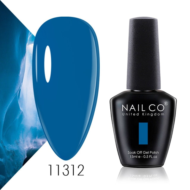 NAILCO 15ml Summer Obvious Fresh Fluorescence Color Series Gel Nail Polish Design Nail Art Glitter Manicure Set UV/LED Nails Gel