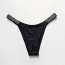Letter LOVE Secret Rhinestone Panties Women G String Low Rise Underwear Sexy Seamless Fitness Gym Lingerie Thongs Brand Design