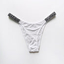 Letter LOVE Secret Rhinestone Panties Women G String Low Rise Underwear Sexy Seamless Fitness Gym Lingerie Thongs Brand Design