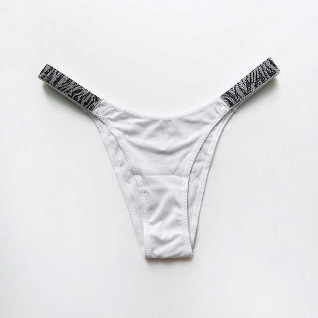 Letter LOVE Secret Rhinestone Panties Women G String Low Rise Underwear Sexy Seamless Fitness Gym Lingerie Thongs Brand Design