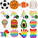 Fruit Animal Simple Fidget Toy Push Bubble Sensory Stress Sensory Toy Relief Funny Anti-stress Hand Toys for Adult Children