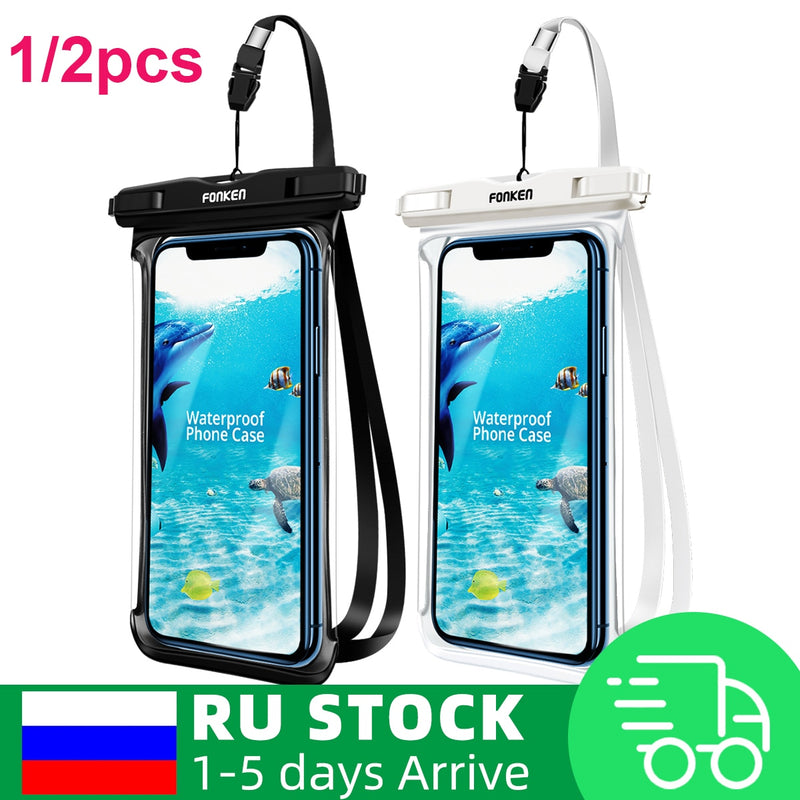 Mobile Waterproof Phone Case Swimming Dry Bag Water Proof Bag Underwater Case Mobile Phone Pouch Cover For iPhone 12 11 Pro Max8