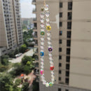 HANGZHI 2021 New Colorful Acrylic Bead Smile Mobile Phone Chain CellPhone Strap Anti-Lost Lanyard For Women Summer Jewelry