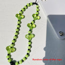 HANGZHI 2021 New Colorful Acrylic Bead Smile Mobile Phone Chain CellPhone Strap Anti-Lost Lanyard For Women Summer Jewelry