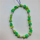 HANGZHI 2021 New Colorful Acrylic Bead Smile Mobile Phone Chain CellPhone Strap Anti-Lost Lanyard For Women Summer Jewelry
