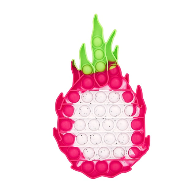 Glow in the Dark Fidget Toys Reliver Stress Toy Rainbow Push Bubble Antistress Children Toy Fluorescence Luminous Free Shipping