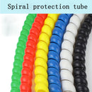 Colorful wire wrap spiral in cable sleeve wiring harness Motorcycle heat pipe sleeve Cable Sleeves Winding Pipe 1M 8-32mm