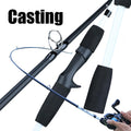 Sougayilang 3 Sections Carbon Fishing Rod Lure Wt:7-28g M Power Spinning/Casting Fishing Rod Travel Rod Fishing Tackle Pesca