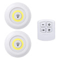 3W COB LED Under Cabinet Light Indoor Tap Remote Dimmable Battery Book Table Night Lamp for Corridor Stair Kitchen Loft Lighting