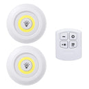 3W COB LED Under Cabinet Light Indoor Tap Remote Dimmable Battery Book Table Night Lamp for Corridor Stair Kitchen Loft Lighting