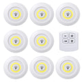3W COB LED Under Cabinet Light Indoor Tap Remote Dimmable Battery Book Table Night Lamp for Corridor Stair Kitchen Loft Lighting