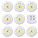 3W COB LED Under Cabinet Light Indoor Tap Remote Dimmable Battery Book Table Night Lamp for Corridor Stair Kitchen Loft Lighting