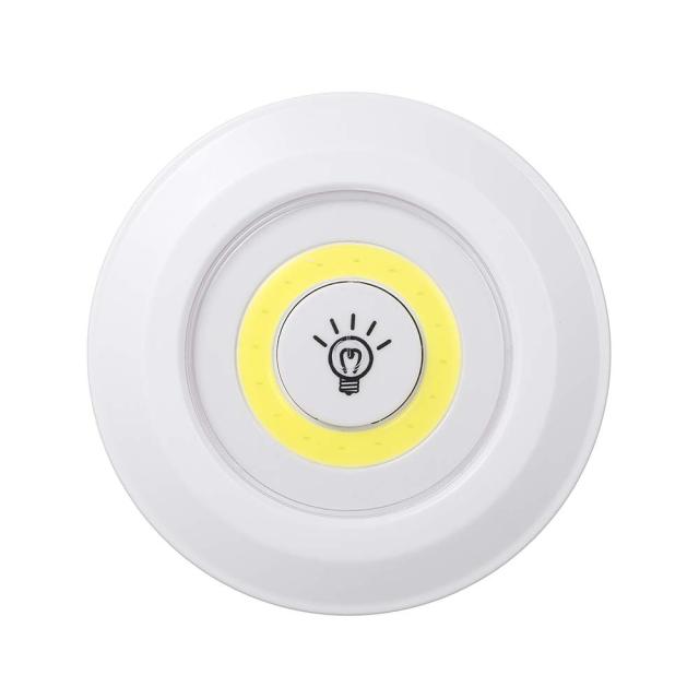 3W COB LED Under Cabinet Light Indoor Tap Remote Dimmable Battery Book Table Night Lamp for Corridor Stair Kitchen Loft Lighting