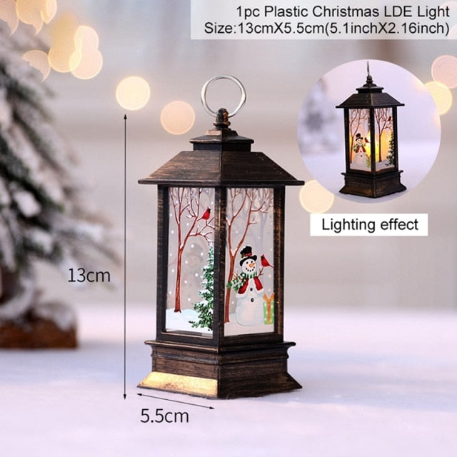 Christmas Light House Merry Christmas Decorations For Home Xmas Gifts Cristmas Ornaments New Year 2022 Natale Navidad Noel Decor