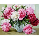 5D DIY Diamond Painting Flowers Rose Vase Cross Stitch Kit Full Round Drill Embroidery Mosaic Art of Rhinestones Home Decor Gift