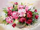 5D DIY Diamond Painting Flowers Rose Vase Cross Stitch Kit Full Round Drill Embroidery Mosaic Art of Rhinestones Home Decor Gift