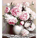 5D DIY Diamond Painting Flowers Rose Vase Cross Stitch Kit Full Round Drill Embroidery Mosaic Art of Rhinestones Home Decor Gift