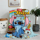 Blue Lilo & Stitch Anime Blanket Plush Flannel Decoration Throw TV Blankets Bedspread for Children Boy Girls Summer Blanket