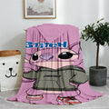 Blue Lilo & Stitch Anime Blanket Plush Flannel Decoration Throw TV Blankets Bedspread for Children Boy Girls Summer Blanket