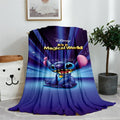 Blue Lilo & Stitch Anime Blanket Plush Flannel Decoration Throw TV Blankets Bedspread for Children Boy Girls Summer Blanket