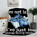 Blue Lilo & Stitch Anime Blanket Plush Flannel Decoration Throw TV Blankets Bedspread for Children Boy Girls Summer Blanket