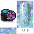 ROSALIND 5ml Shiny Glitter Gel Polish Bright Diamond Hybrid Varnishes For Manicure Nail Art Design Gel Polish Top and Base Set