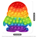 Fruit Animal Simple Fidget Toy Push Bubble Sensory Stress Sensory Toy Relief Funny Anti-stress Hand Toys for Adult Children