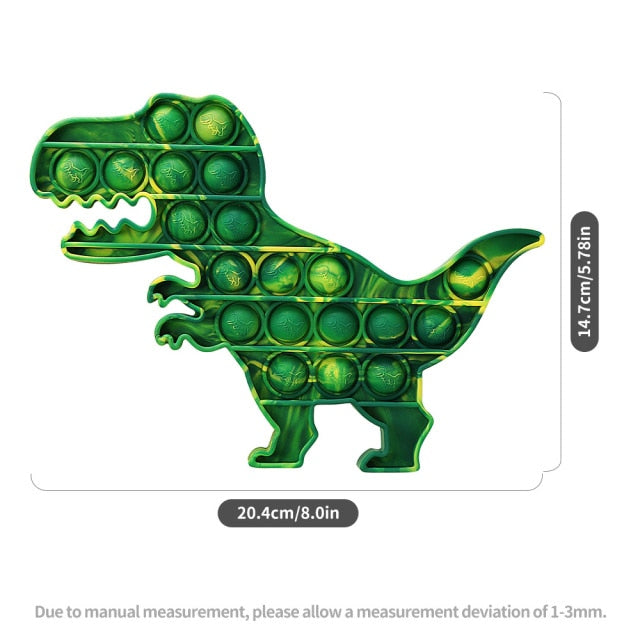 Fruit Animal Simple Fidget Toy Push Bubble Sensory Stress Sensory Toy Relief Funny Anti-stress Hand Toys for Adult Children