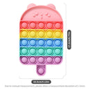 Fruit Animal Simple Fidget Toy Push Bubble Sensory Stress Sensory Toy Relief Funny Anti-stress Hand Toys for Adult Children