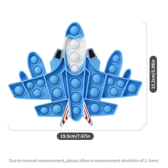 Fruit Animal Simple Fidget Toy Push Bubble Sensory Stress Sensory Toy Relief Funny Anti-stress Hand Toys for Adult Children