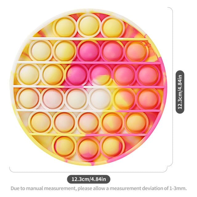 Fruit Animal Simple Fidget Toy Push Bubble Sensory Stress Sensory Toy Relief Funny Anti-stress Hand Toys for Adult Children