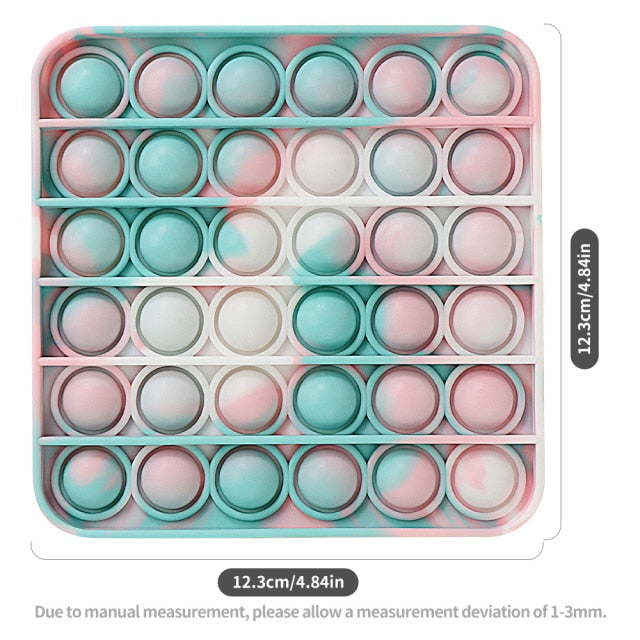 Fruit Animal Simple Fidget Toy Push Bubble Sensory Stress Sensory Toy Relief Funny Anti-stress Hand Toys for Adult Children