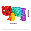 Fruit Animal Simple Fidget Toy Push Bubble Sensory Stress Sensory Toy Relief Funny Anti-stress Hand Toys for Adult Children